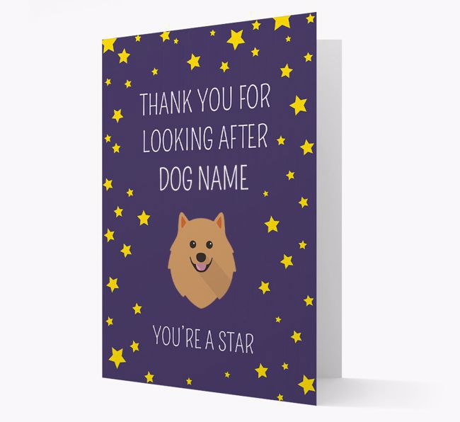 Personalised 'You're A Star' Thank You Card